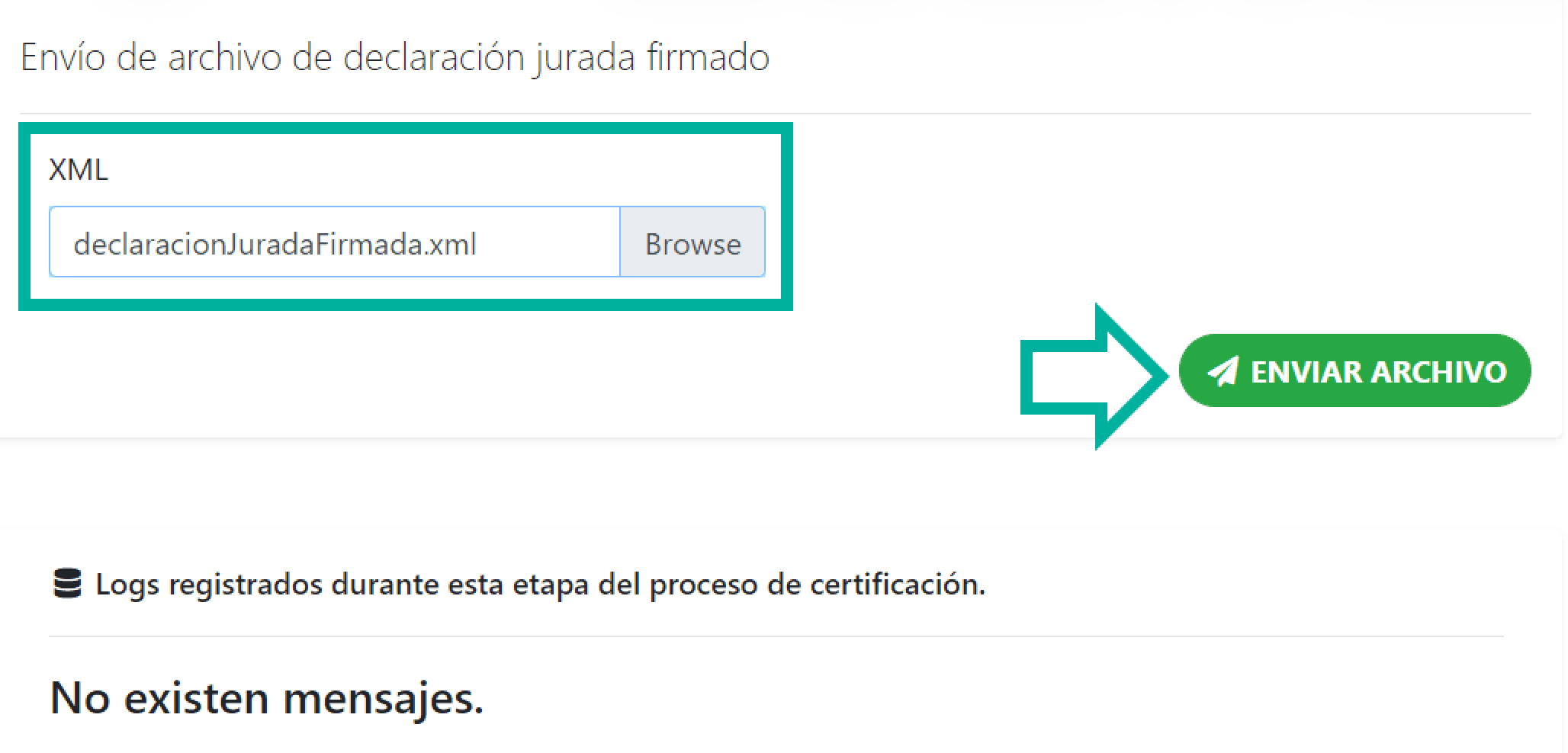 Cargar declaración jurada firmada en el portal DGII